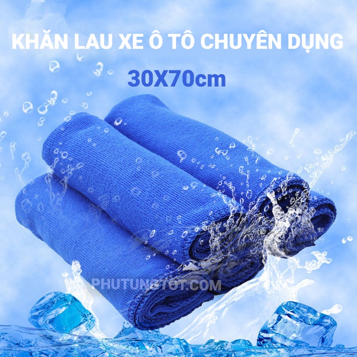 Khăn lau xe ô tô chuyên dụng 30 * 70 sợi mịn rửa xe thấm nước khăn lau đa năng