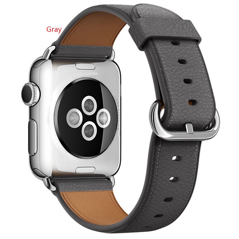 Dây đeo giả da thay thế cho đồng hồ thông minh Apple Watch 5 4 3 2 1