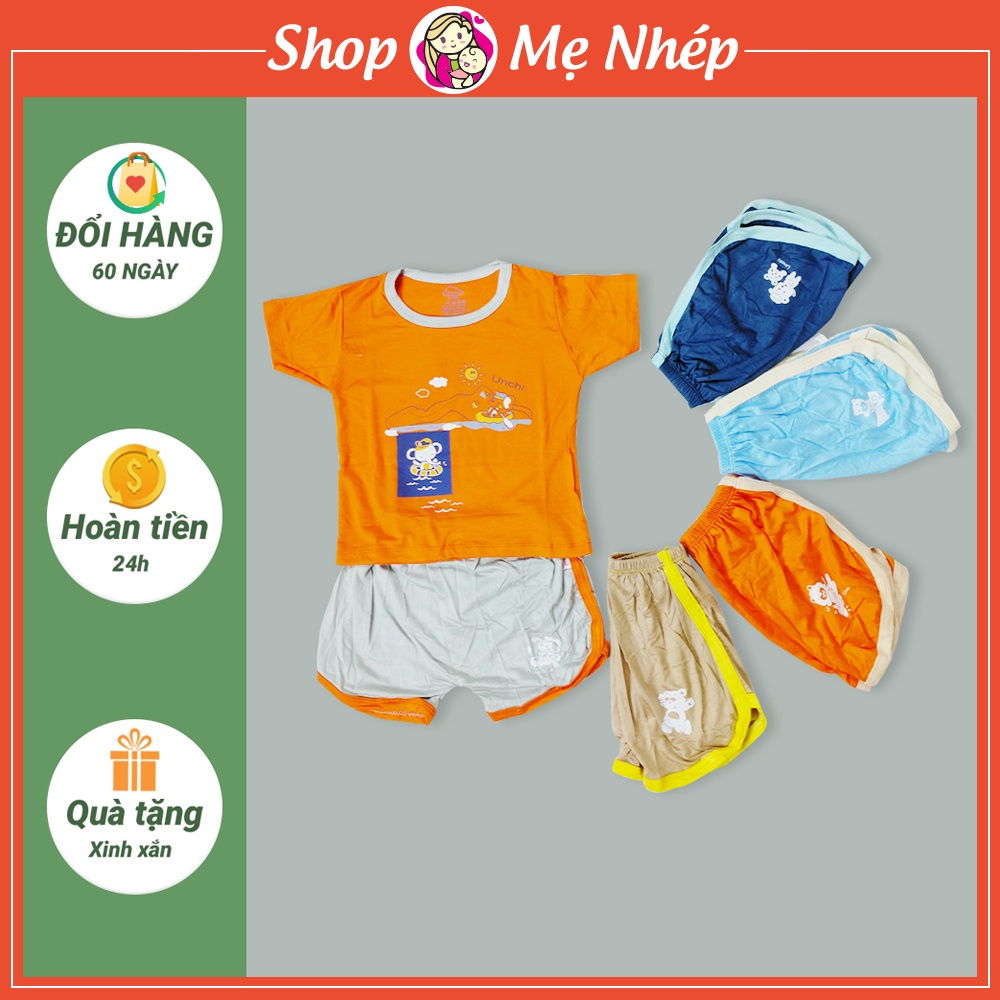 Bộ cộc tay bé trai, bé gái chất liệu thun lạnh, thoáng mát, thấm hút mồ hôi tốt (UC01)