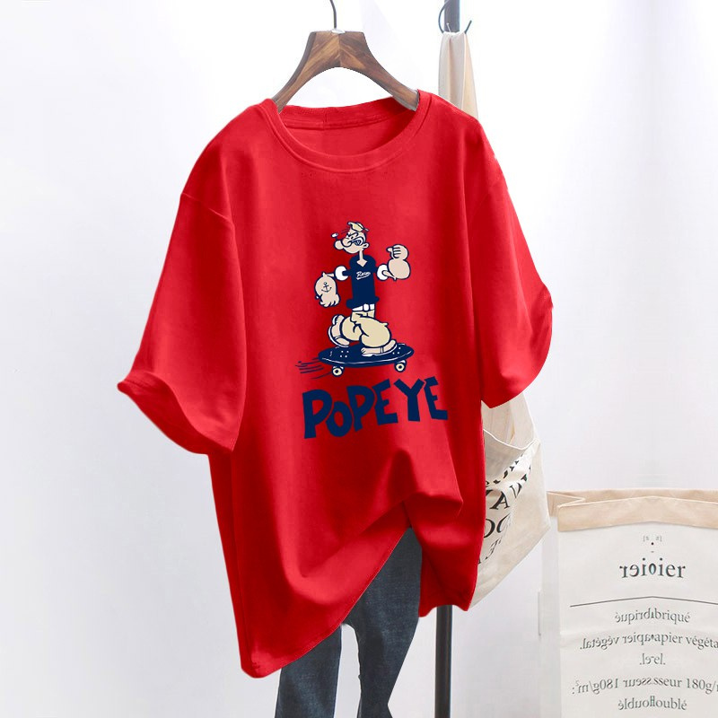 NRVP Áo Thun Tay Ngắn Dáng Rộng In Họa Tiết Thời Trang Mùa Hè Hàn Quốc Mới 2021