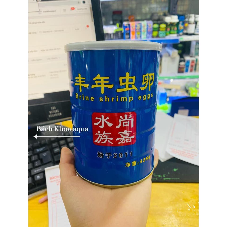Trứng Artemia Date mới nhất - Lon xanh 425g tỉ lệ nở cao 8/5/2022