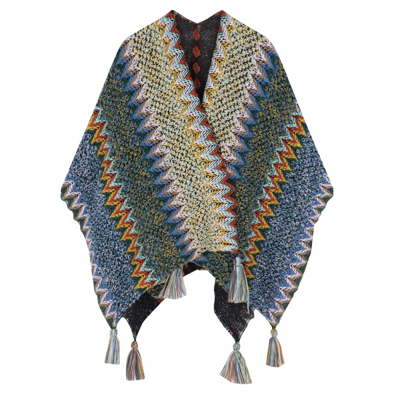 Áo Choàng cardigan Dệt Kim Phong Cách Bohemian Thời Trang Mùa Thu Cho Nữ