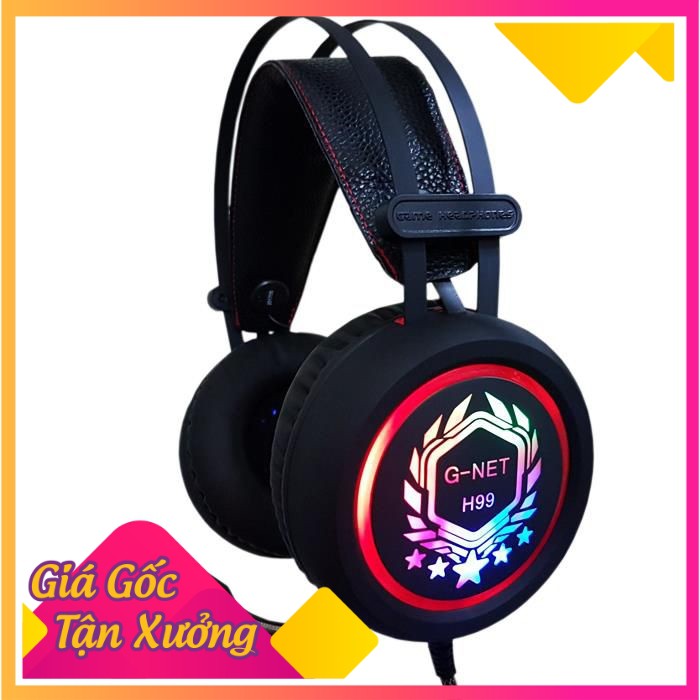 Tai nghe chụp tai Gaming G-Net H99 âm thanh 7.1 - Bảo Hành Chính Hãng