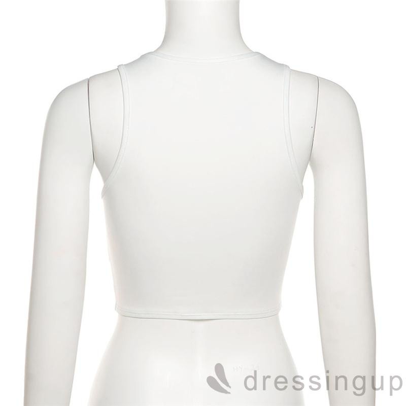 Áo Croptop Sát Nách Cổ Chữ V Màu Sắc Đơn Giản Thời Trang Quyến Rũ Cho Nữ | BigBuy360 - bigbuy360.vn