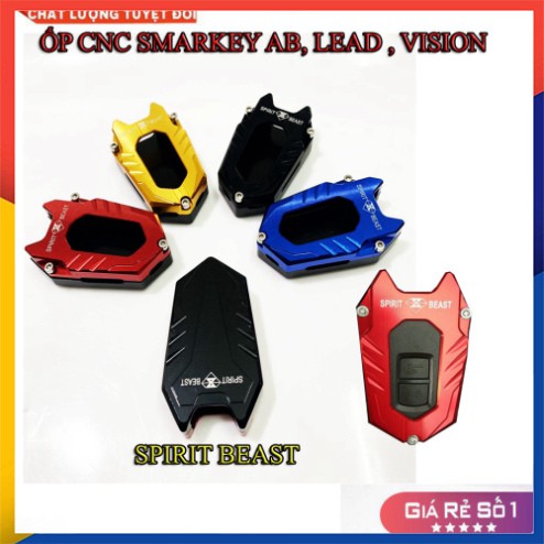 ỐP CNC SMARKEY CHO XE AB, LEAD, VISION ( SPIRIT BEAST LOẠI 2 NÚT )