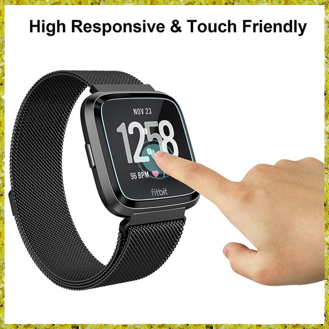 1 hoặc 1 bộ 2 kính cường lực siêu mỏng bảo vệ màn hình đồng hồ thông minh Fitbit Versa