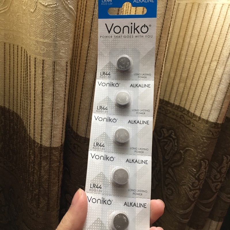 PIN VONIKO USA ALKALINE LR44/AG13 1.5V VỈ 1 VÀ 5 VIÊN