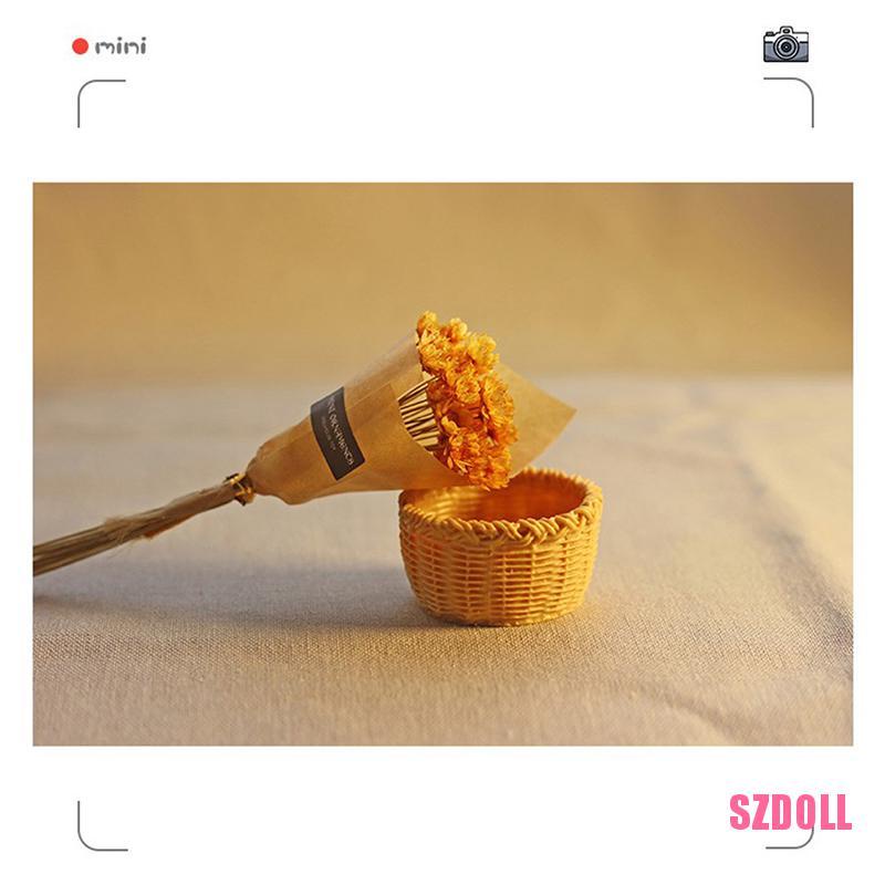 Mô Hình Giỏ Nhựa Mini Trang Trí Nhà Búp Bê 1/6 1/12