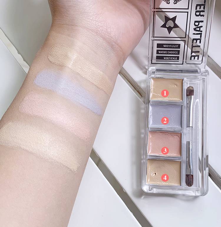 Kqtqk Kem che khuyết điểm bốn màu sắc che mụn tàn nhang và mụn trứng cá máu quầng thâm dưỡng ẩm tự nhiên | BigBuy360 - bigbuy360.vn