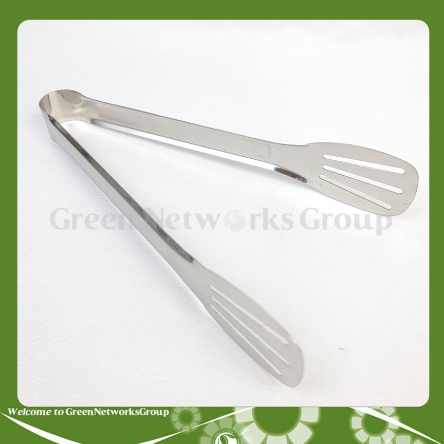 Kẹp gắp thức ăn - kẹp gắp đá bằng inox dài 20cm Greennetworks ( 1 cây )