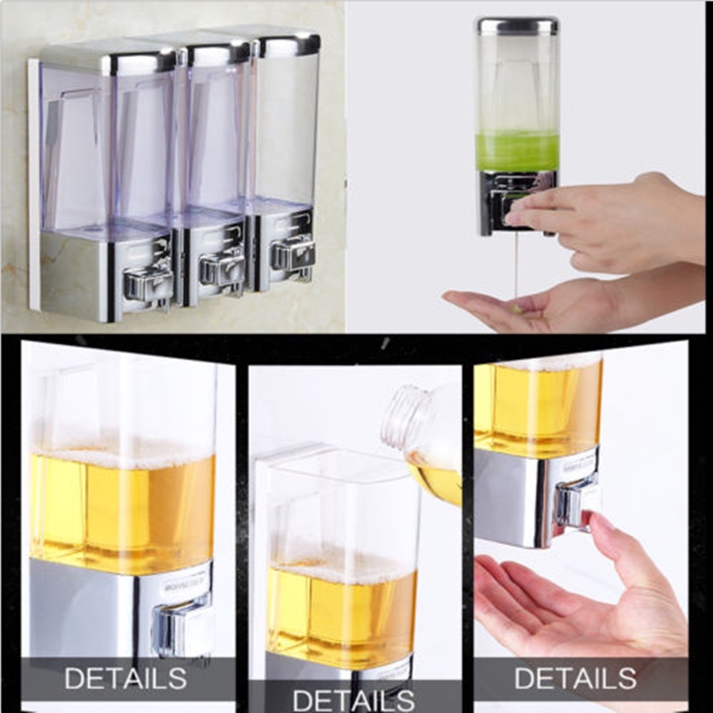 Bình Đựng Xà Phòng Gắn Tường 480ml Tiện Dụng