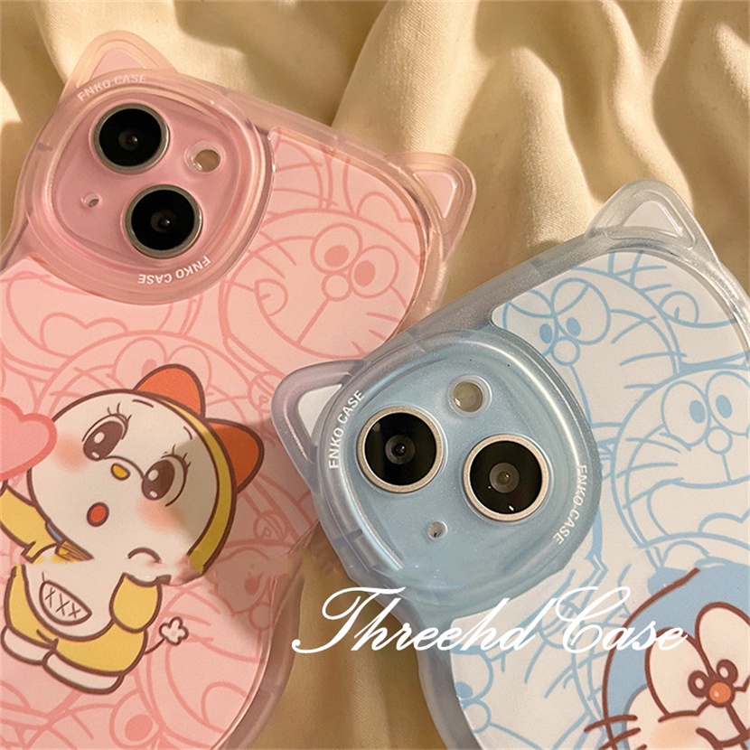 Ốp Điện Thoại Mềm Họa Tiết Tai Mèo Xinh Xắn Cho iPhone 14 13 12 11 Pro Max SE2020 X XR Xs Max 7 8 6 6s Plus