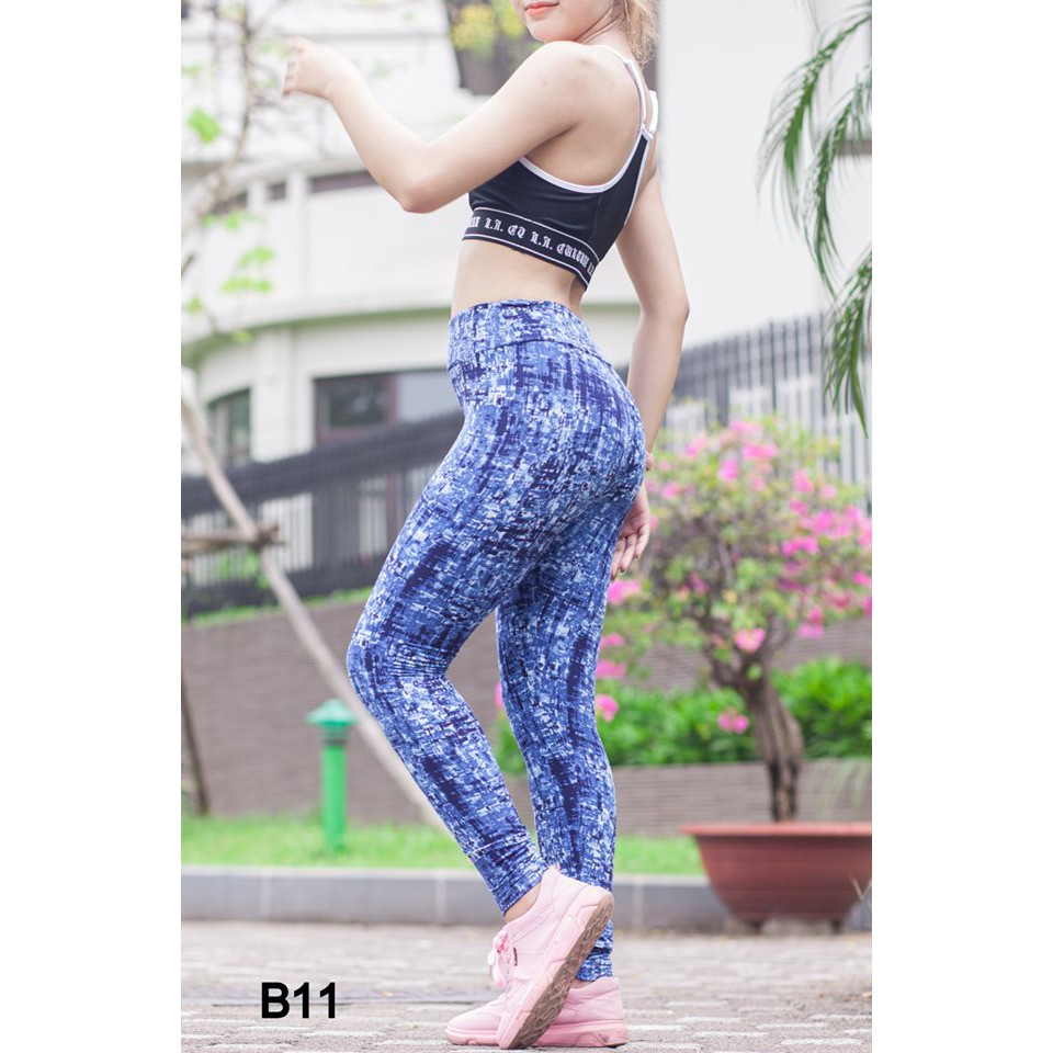 Quần Legging nữ họa tiết, co giãn 4 chiều tập gym/yoga thoải mái, không bai xù, tôn dáng chuẩn đẹp! | BigBuy360 - bigbuy360.vn
