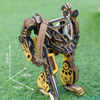 Đồ chơi lắp ráp gỗ 3D Mô hình Robot Chiến đấu
