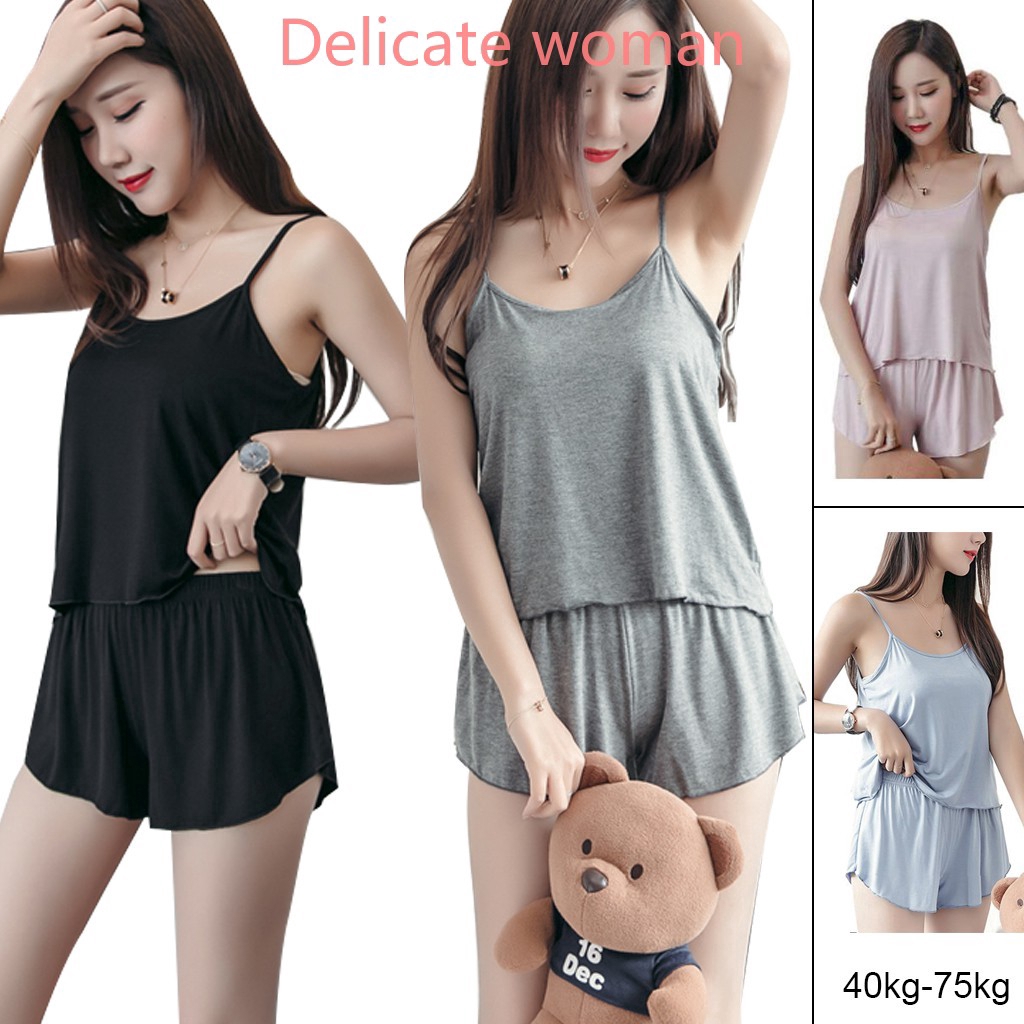 Set Đồ Ngủ Ngắn Thoải Mái Cho Nữ | BigBuy360 - bigbuy360.vn