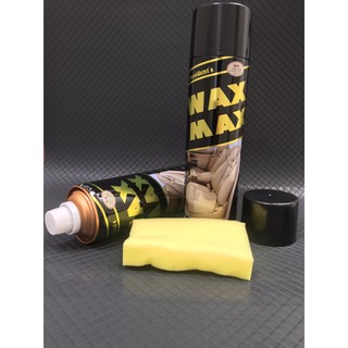 Chai xịt làm mới và phục hồi đánh bóng táp lô, ghế da, vô lăng  cho ô tô WAX MAX Thái Lan