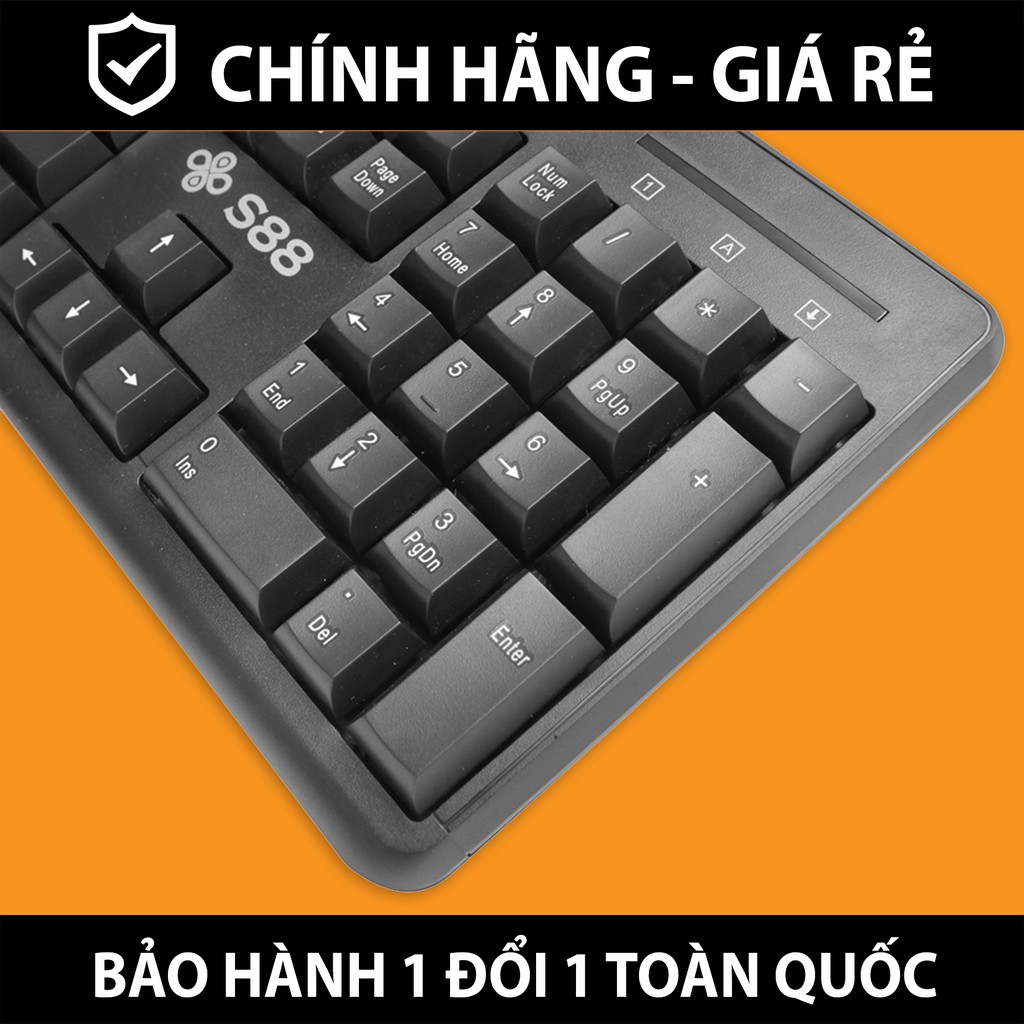 Bàn phím có dây S88 K1 - Chống tràn bền Bỉ - Bảo hành 24 tháng 1 đổi 1