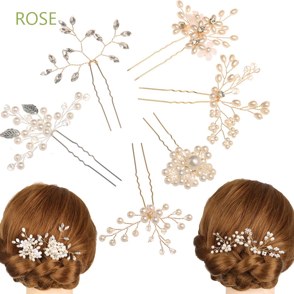 Kẹp Tóc Hoa Hồng Đính