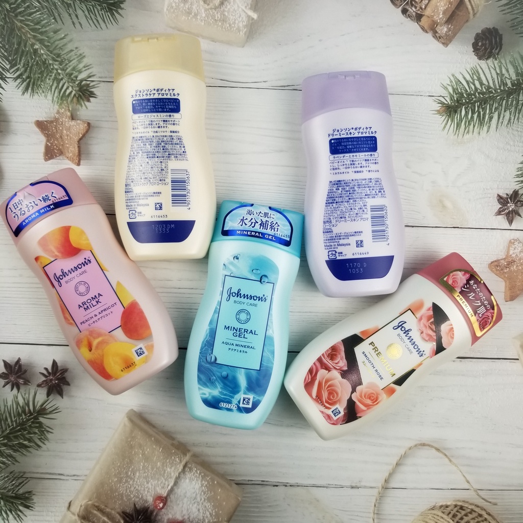 Sữa dưỡng thể dưỡng ẩm toàn thân jonhson body care Aroma milk Nhật bản 200ml