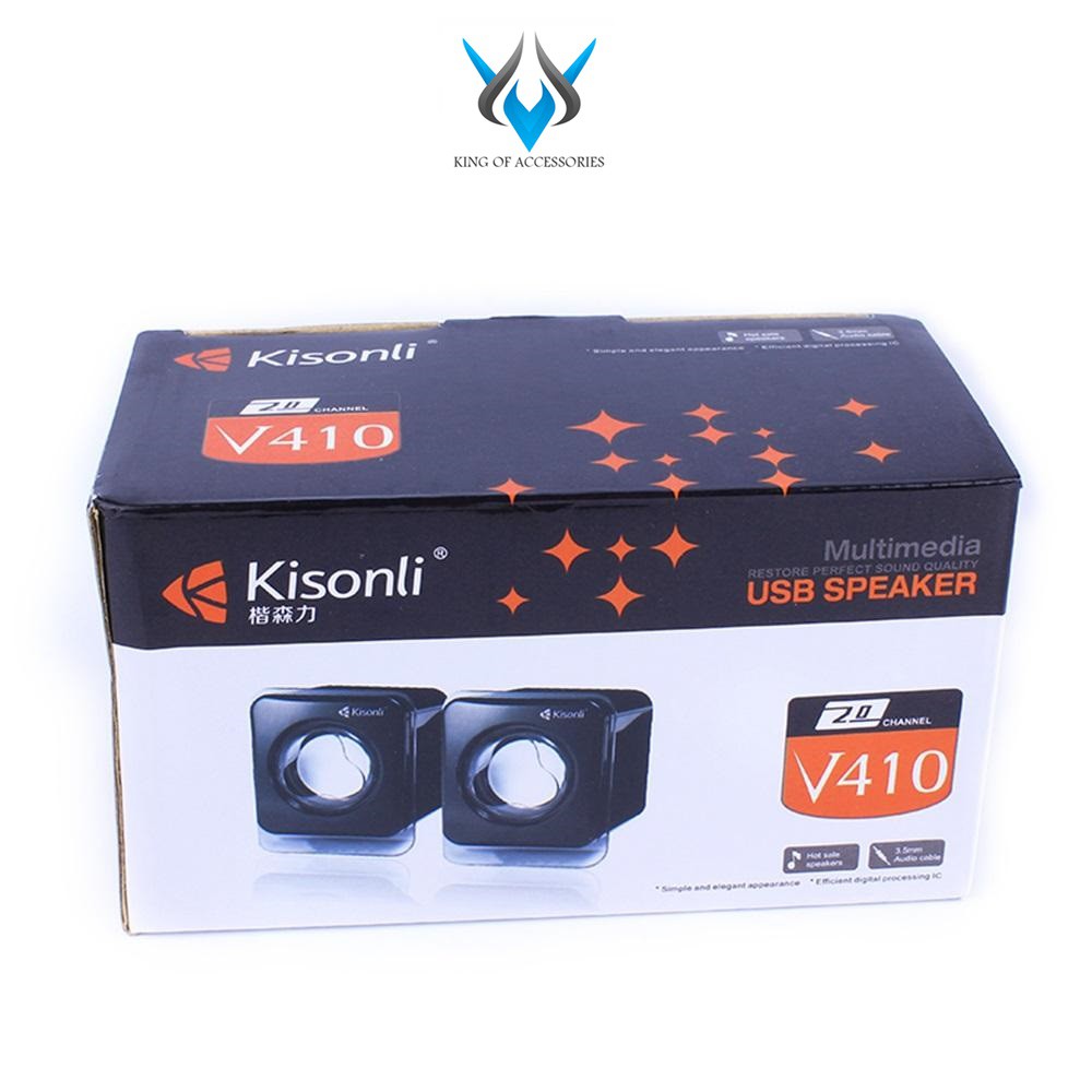 Loa vi tính 2.0 Kisonli V410 (Màu ngẫu nhiên)