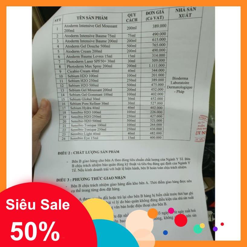 [SHOPEE TRỢ GIÁ] Nước tẩy trang Bioderma Dành Cho Mọi Loại Da chính hãng | BigBuy360 - bigbuy360.vn