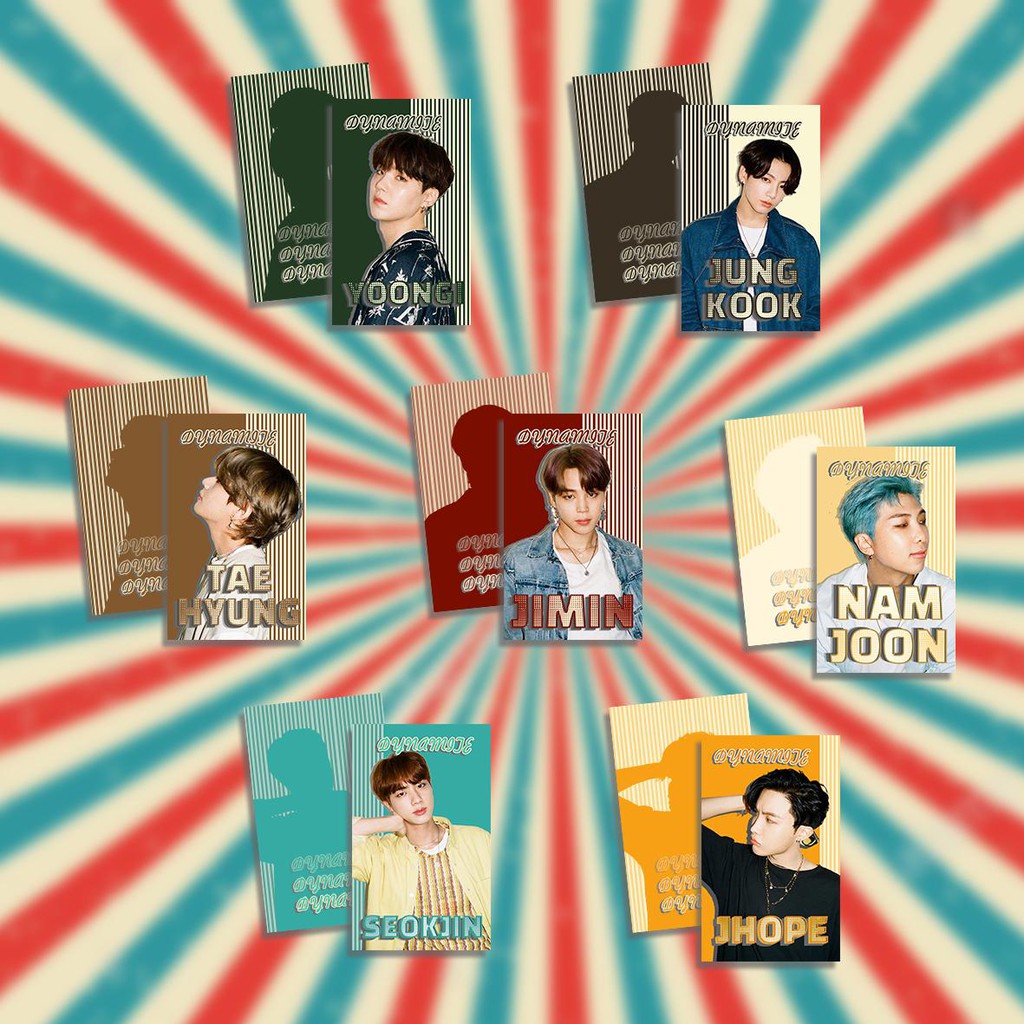 Bộ card BTS J-Hope DYNAMATE dày, 2 mặt