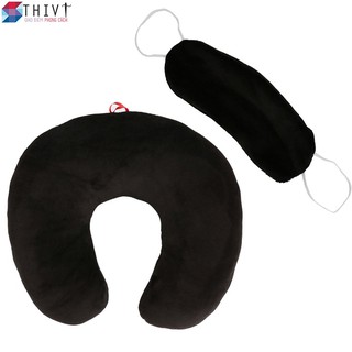 Combo gối chữ U và bịt mắt - THIVI