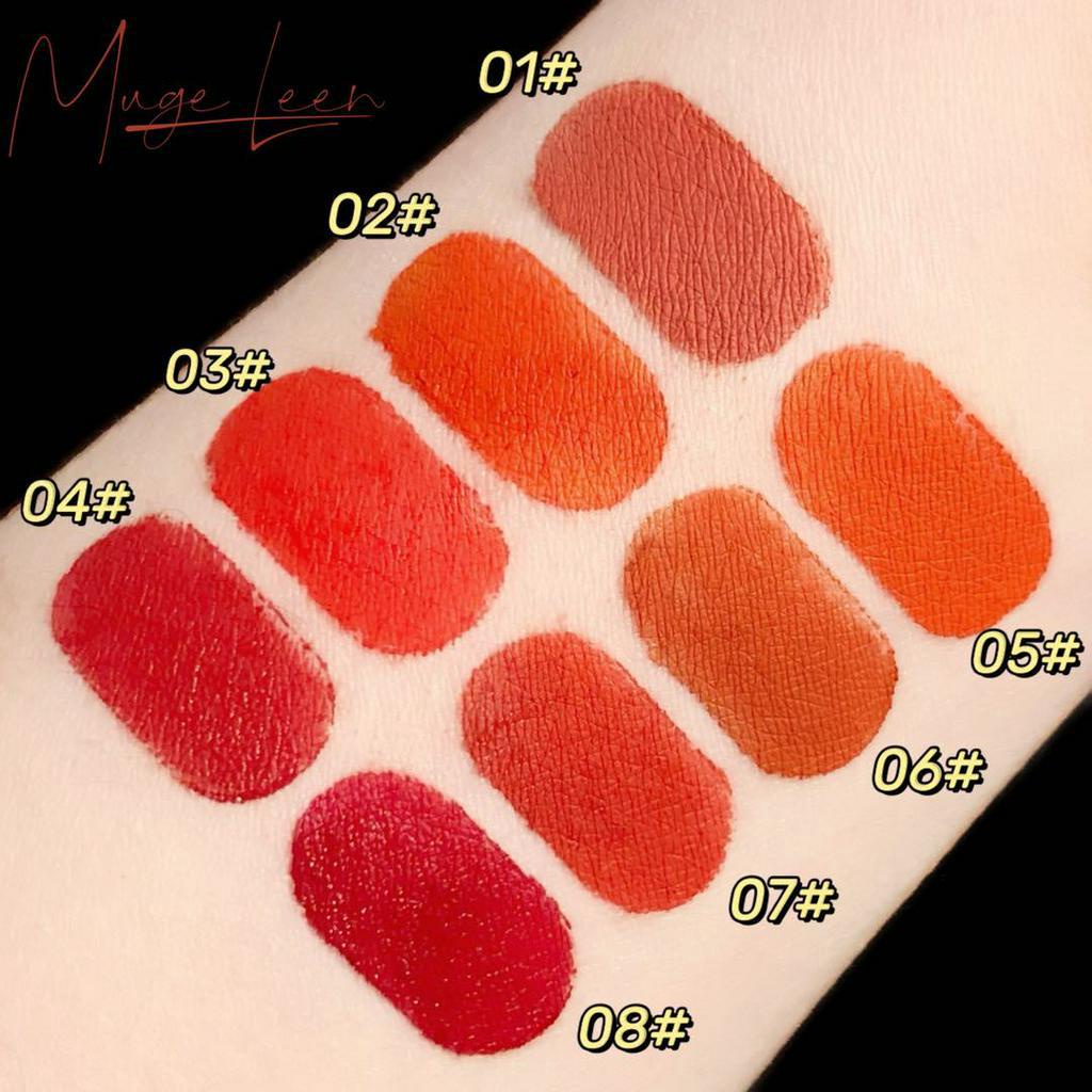 Set 8 son môi Muge Leen thiết kế đáng yêu hợp thời trang