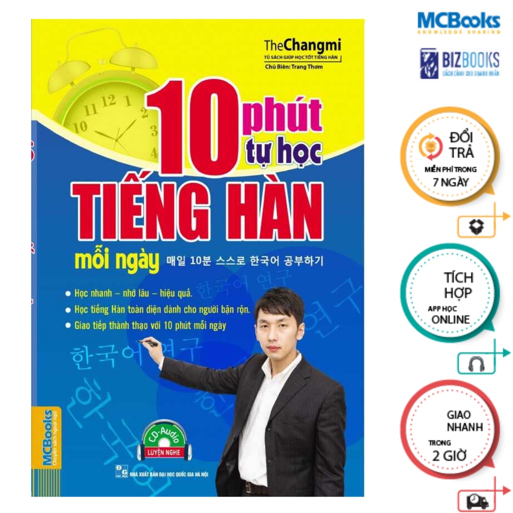 Sách - 10 phút tự học tiếng hàn mỗi ngày