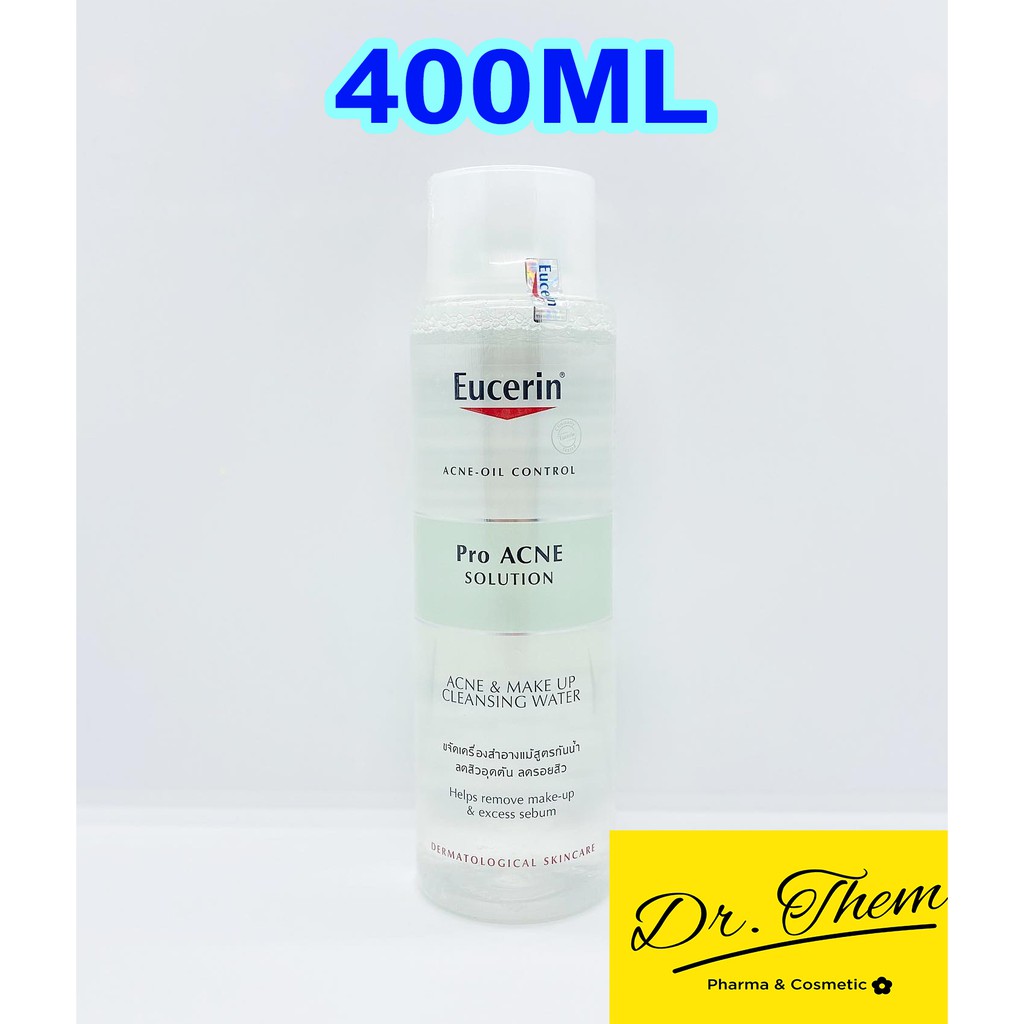 Nước Tẩy Trang Cho Da Dầu Mụn Eucerin Pro Acne Solution Acne &amp; Make Up Cleansing Water 125ml-200ml Proacne