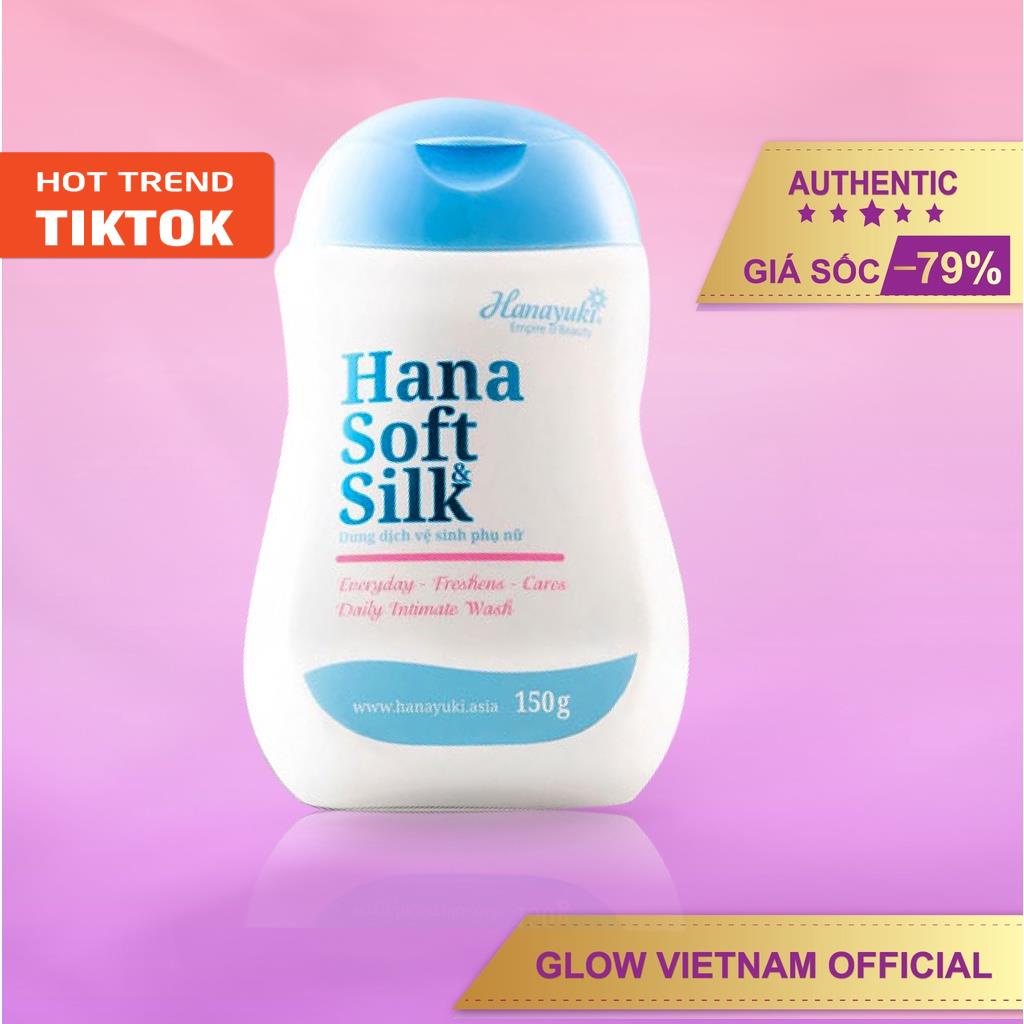 Combo 3X dung dịch vệ sinh phụ nữ Hana Soft Silk Glow Tặng khăn lau vùng kín - Glow Beauty