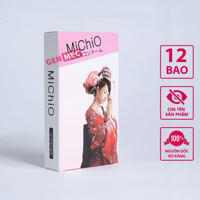 Bao cao su Gân Gai MICHIO Nhật Bản - Hộp 12c