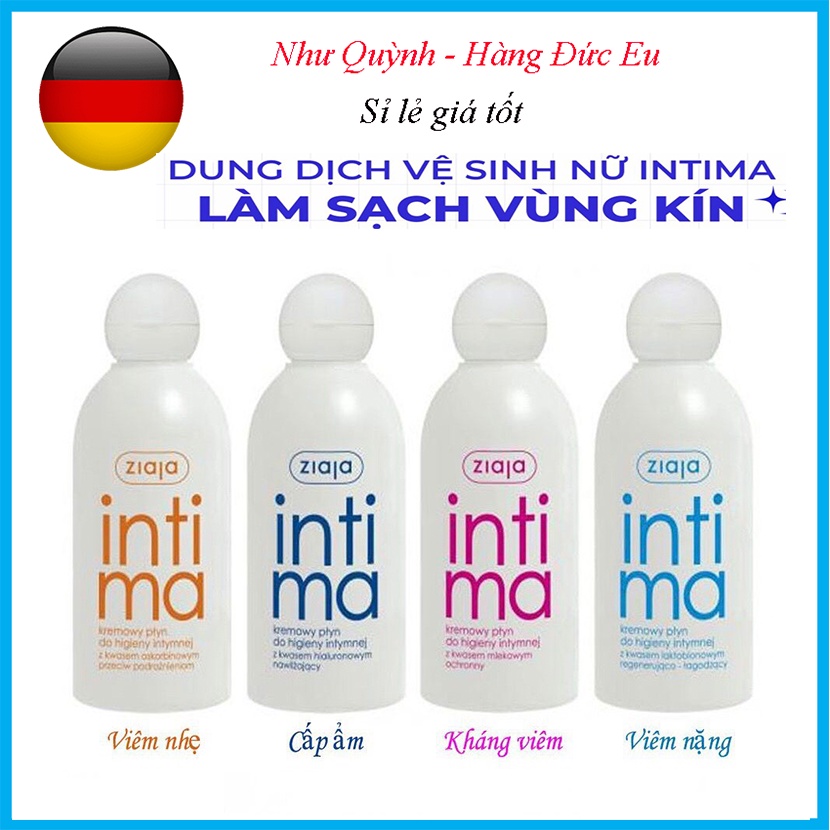 Dung Dịch Vệ Sinh Phụ Nữ Intima Đủ Màu 200ml