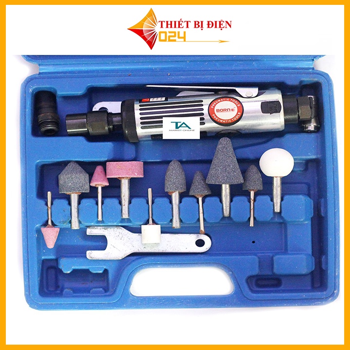 Bộ Máy Mài Hơi Mini Cầm Tay Die Grinder 8206 Trục Kẹp 3mm6mm