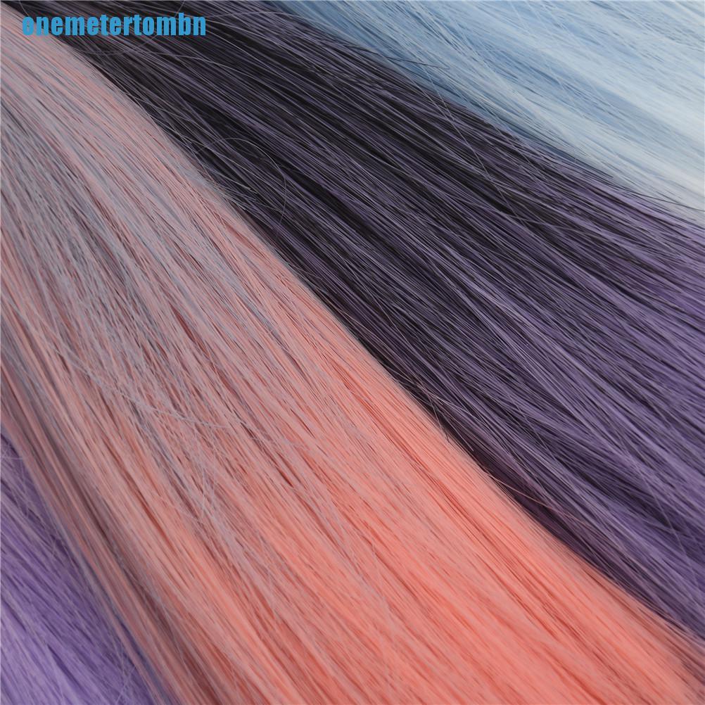 Tóc giả thẳng tự nhiên chịu nhiệt cao cho búp bê BJD/ SD 15cm * 100cm