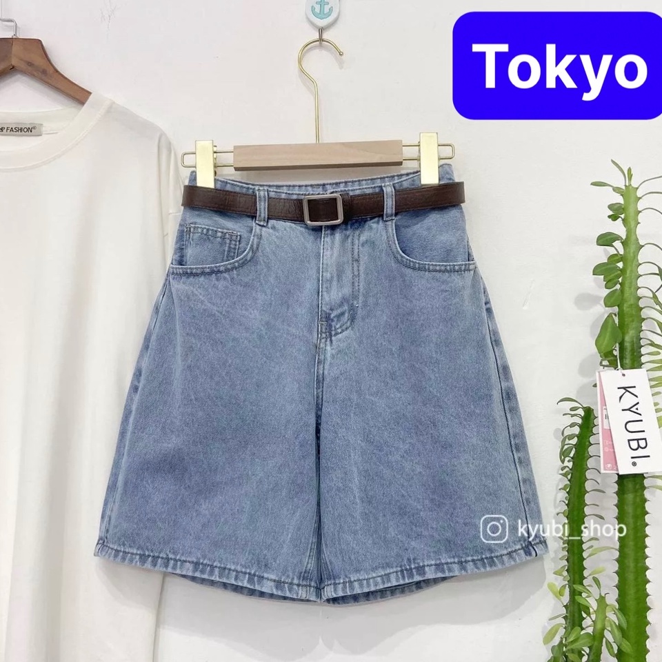 QUẦN SHORT SỌT JEAN LỬNG KIỂU NGỐ NỮ ỐNG SUÔNG RỘNG LƯNG CAO NÂNG MÔNG HÀN QUỐC CAO CẤP VIP - TOKYO FASHION