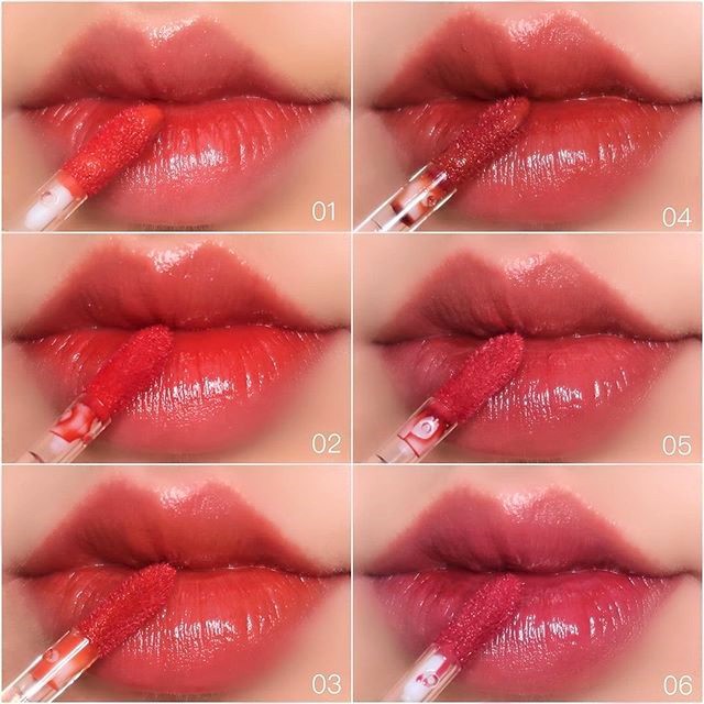 Son Tint Nước Siêu Lì Romand 01 Coral Mist Glasting Water Tint 4g - OLIX