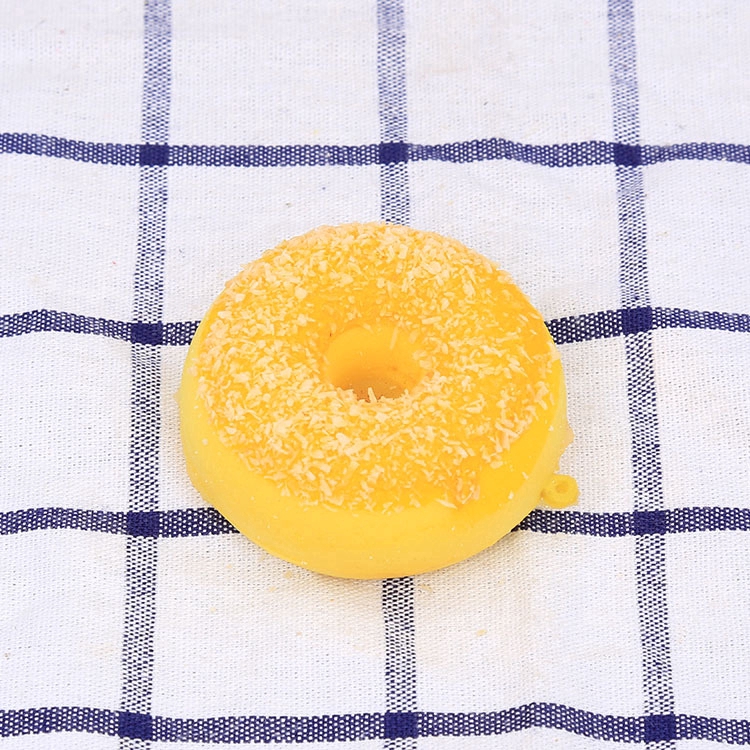 Đồ chơi squishy hình bánh donut dừa độc đáo kích thước 7cm