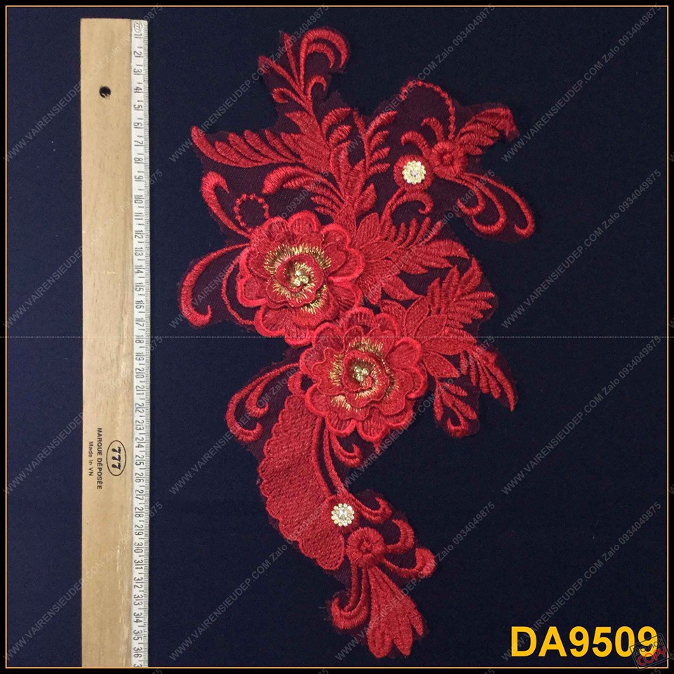 HOA 3D CONG - DA9509 - 5 MÀU - ĐỎ
