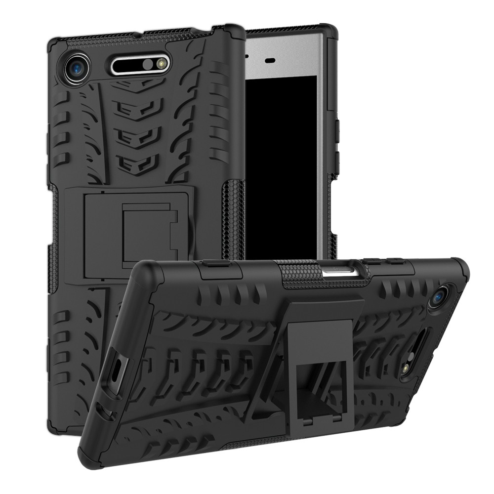 Ốp Lưng Tpu + Pc Có Giá Đỡ Cho Sony Xperia Xz1 / Xz1 Compact