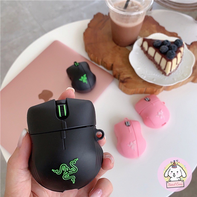 Ốp case vỏ airpods 1 2 3 pro bao đựng tai nghe không dây Chuột Razer
