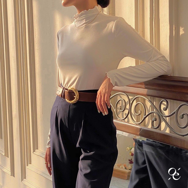 Áo thun dài tay - Ruffle Top
