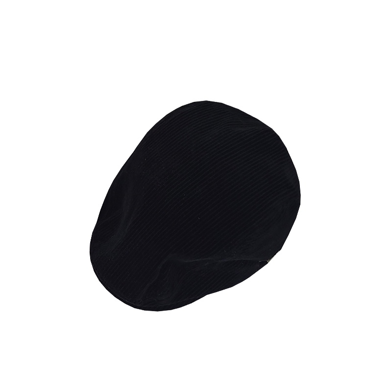 Mũ Beret Vải Nhung Kẻ In Chữ Phong Cách Retro Nhật Bản Dành Cho Nam Và Nữ