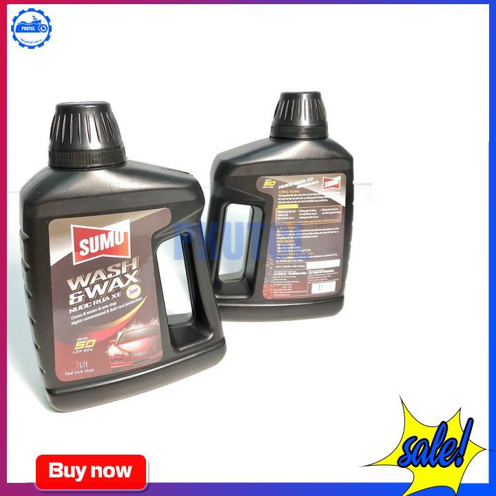 Nước Rửa Xe Bảo Vệ Màu Sơn Xe Sumo Wash &amp; Wax 1 Lít