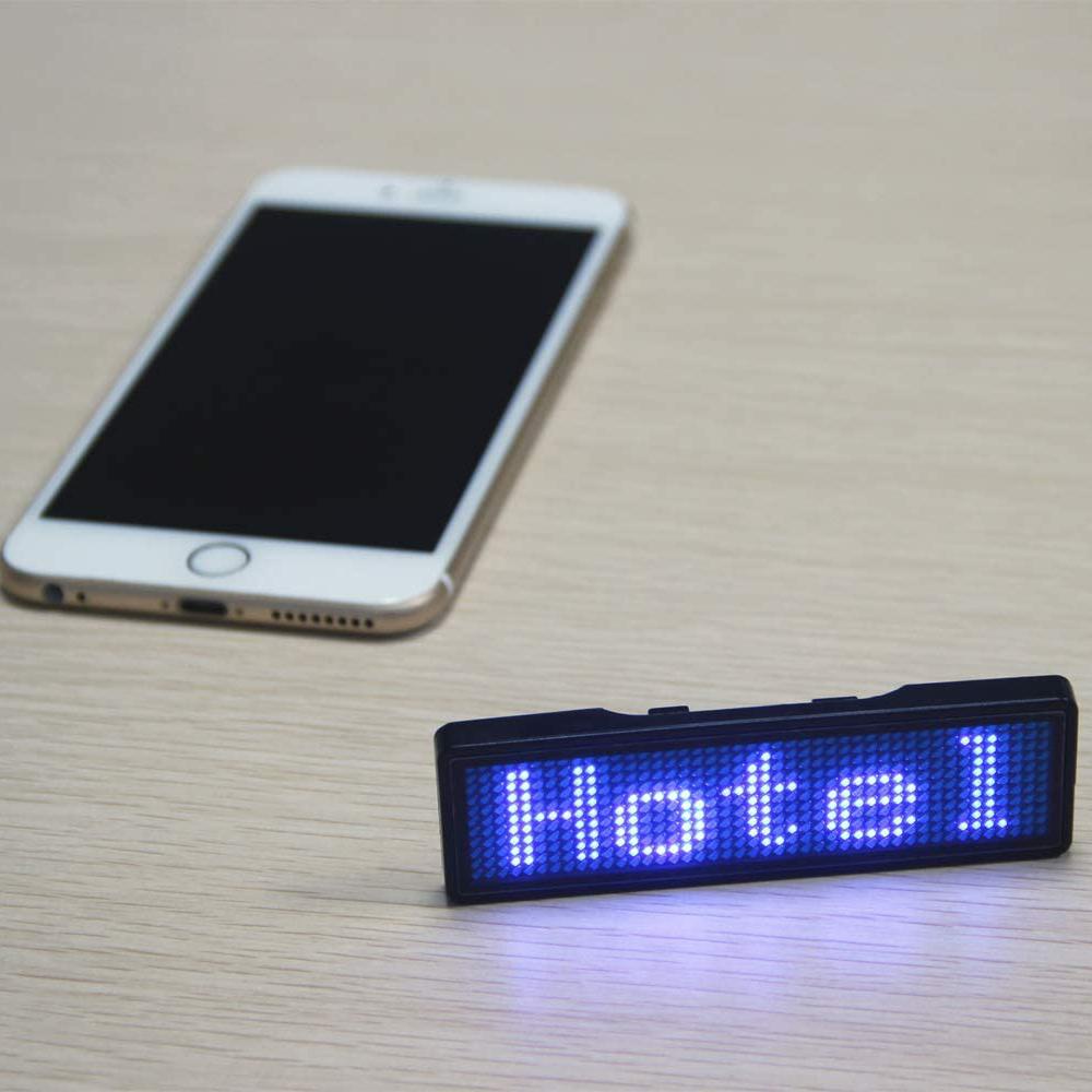 MIQUEL Huy Hiệu Kỹ Thuật Số Đa Ngôn Ngữ LED Kết Nối Bluetooth