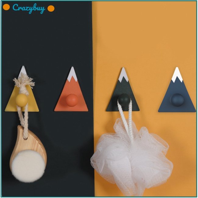 Cr set 4 Móc Treo Đồ Dán Tường Không Để Lại Dấu Vết