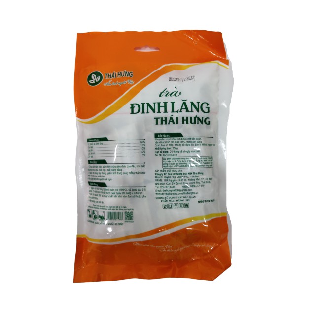 Trà Đinh Lăng THÁI HƯNG (Bịch 50 túi lọc 5g) - An thần, ngủ ngon, Giảm Stress | BigBuy360 - bigbuy360.vn