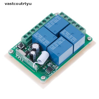 Vas DC 12v 10a 433mhz 4ch wireless relay rf remote control switch receiver n