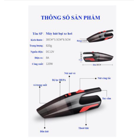 [QUÀ HOT TRAO TAY] Máy hút bụi cầm tay mini loại SẠC PIN  hút siêu sạch các bề mặt có bụi - ellyna_shop - HCM | BigBuy360 - bigbuy360.vn