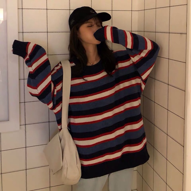 Len kẻ dài tay cá tính | BigBuy360 - bigbuy360.vn